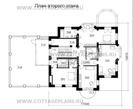 Поэтажные планы проект дома 35-81 общ. площадь 910,0м2