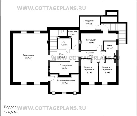 Поэтажные планы проект дома 35-80 общ. площадь 605,0м2