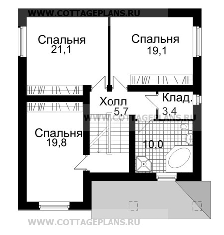 Поэтажные планы проект дома 30-03 общ. площадь 284,0м2