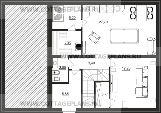 Поэтажные планы проект дома 20-73 общ. площадь 173,50 м2