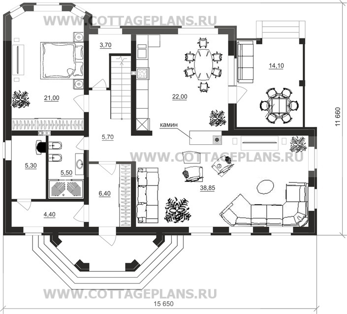 Поэтажные планы проект дома 15-02 общ. площадь 206,42 м2