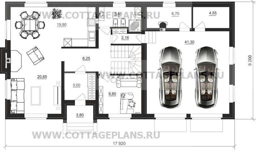 Поэтажные планы проект дома 16-68 общ. площадь 285,92 м2