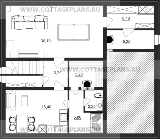 Поэтажные планы проект дома 14-98 общ. площадь 131,25 м2