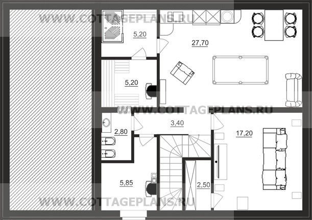 Поэтажные планы проект дома 15-73 общ. площадь 173,50 м2