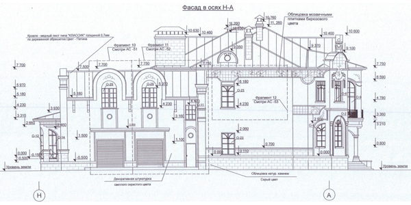 Фасад по проекту дома 47-41