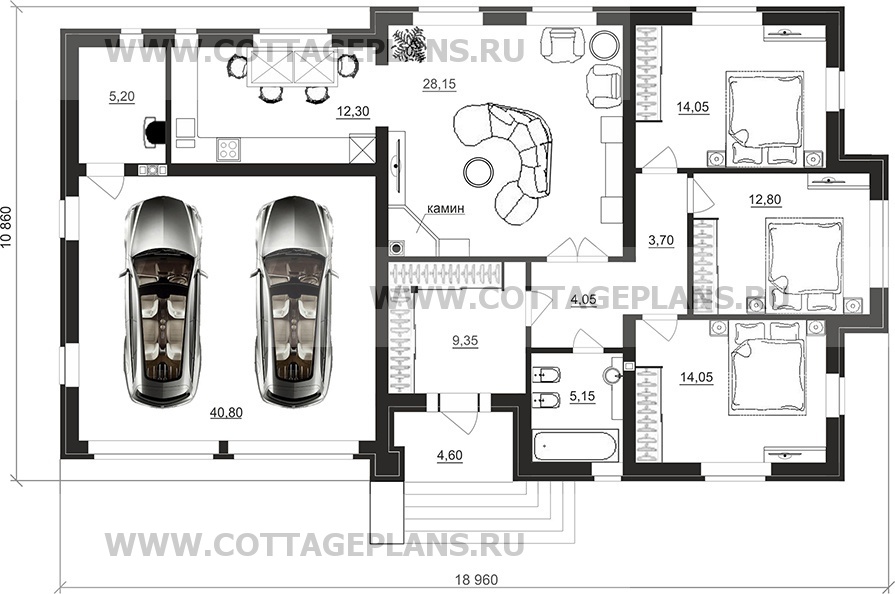 Поэтажные планы проект дома 90-49 общ. площадь 149,6 м2