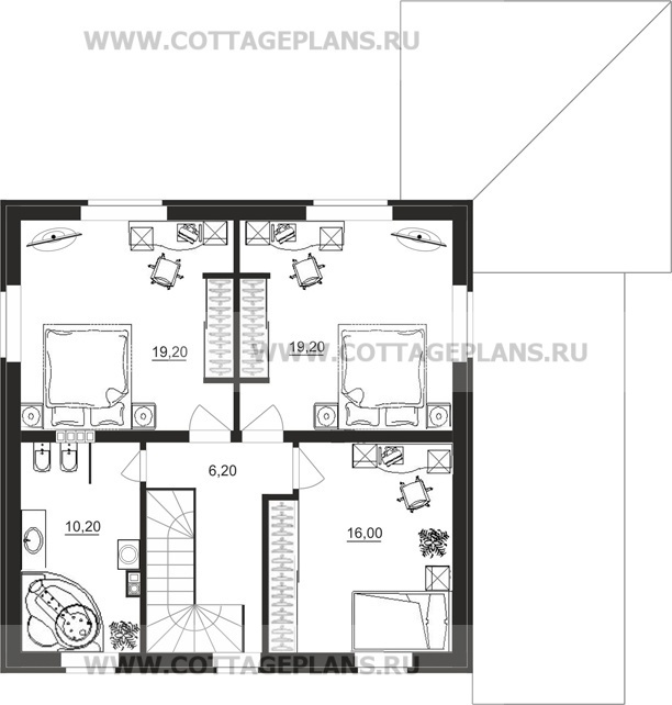 Поэтажные планы проект дома 15-53 общ. площадь 211,55 м2