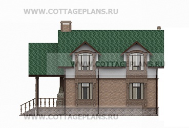 Фасады проект дома 75-42 общ. площадь 128,15 м2