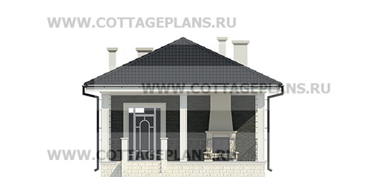 Фасады проект дома 94-16 общ. площадь 53,00 м2