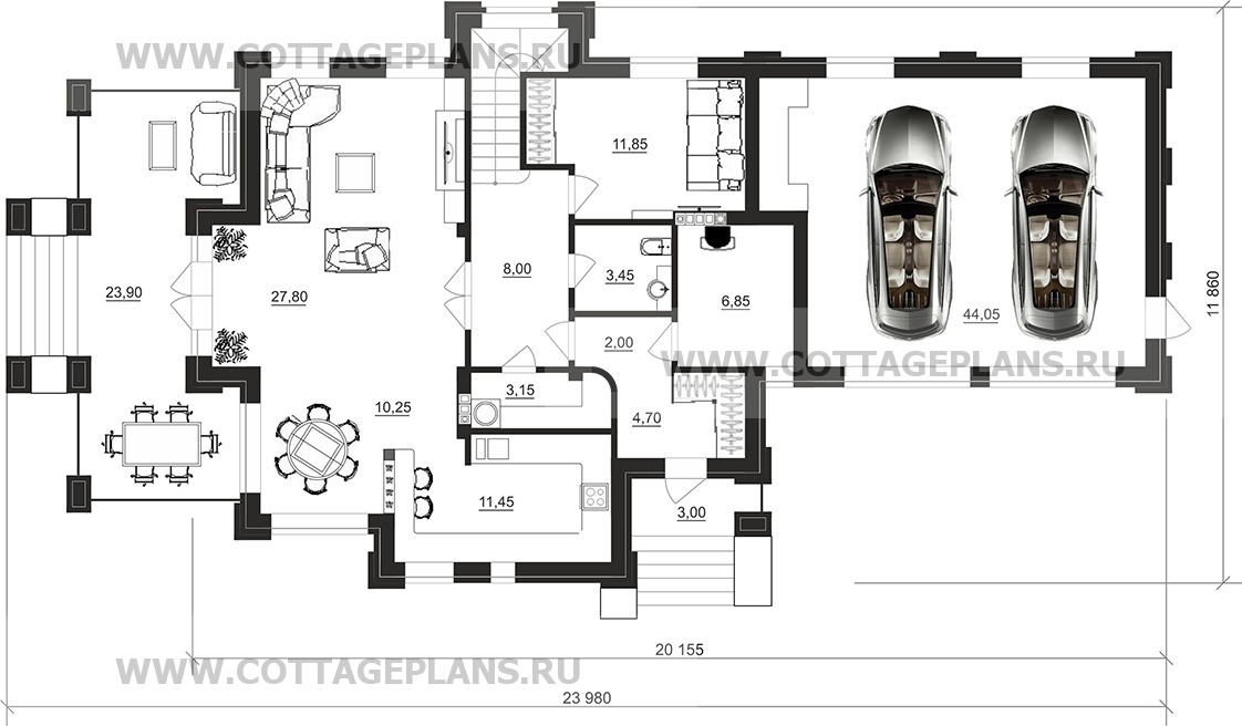 Поэтажные планы проект дома 100-81 общ. площадь 220,90 м2