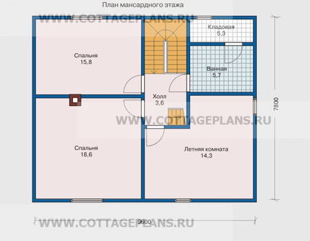 Поэтажные планы проект дома 10-27 общ. площадь 129,7м2