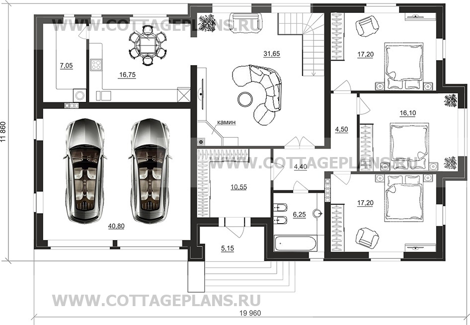 Поэтажные планы проект дома 91-50 общ. площадь 302,15 м2