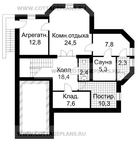 Поэтажные планы проект дома 30-13 общ. площадь 302,2м2