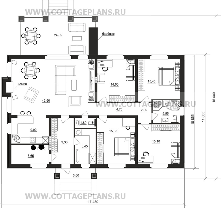 Поэтажные планы проект дома 902-34 общ. площадь 150,15м2
