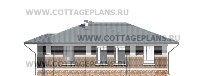 Фасады проект дома 08-52 общ. площадь 232,30 м2