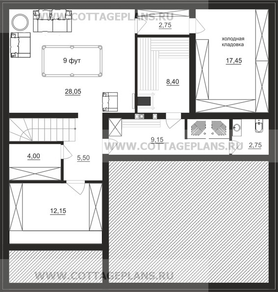 Поэтажные планы проект дома 22-94 общ. площадь 289,45 м2