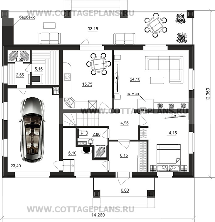 Поэтажные планы проект дома 106-29 общ. площадь 181,50 м2