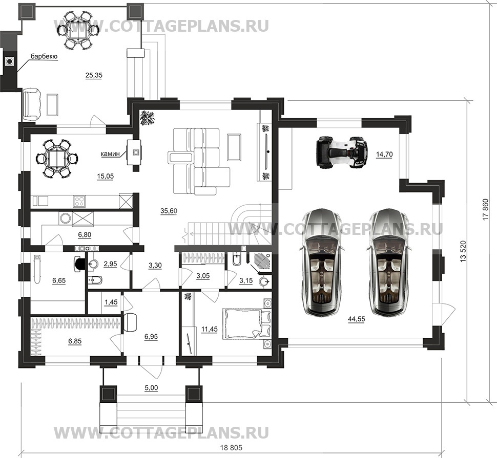 Поэтажные планы проект дома 202-90 общ. площадь 240,80 м2