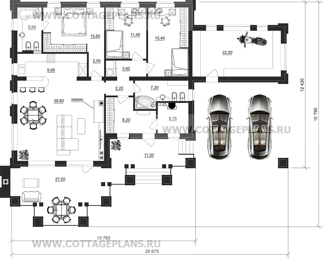 Поэтажные планы проект дома 27-59 общ. площадь 145,40м2