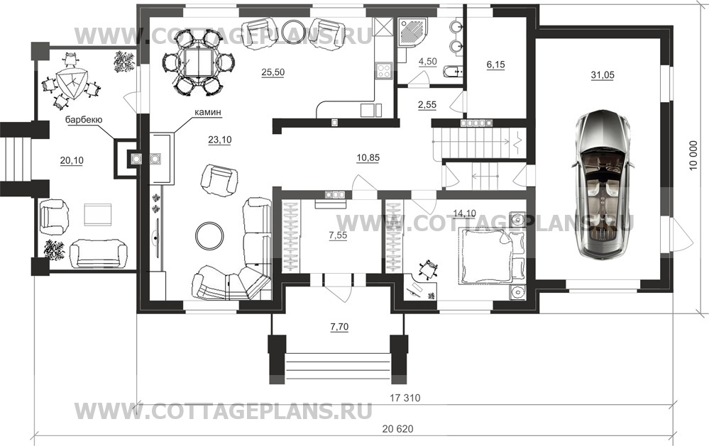 Поэтажные планы проект дома 93-61 общ. площадь 339,75 м2