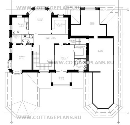 Поэтажные планы проект дома 47-59 общ. площадь 700,8 м2