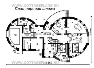 Поэтажные планы проект дома 46-42 общ. площадь 411,2м2