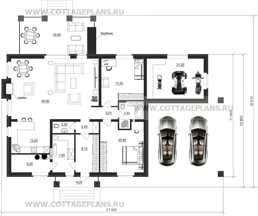 Поэтажные планы проект дома 902-29 общ. площадь 154,65м2
