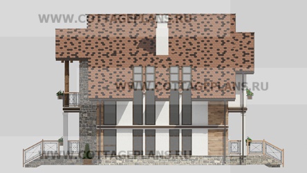 Фасады проект дома 21-11 общ. площадь 342,90 м2