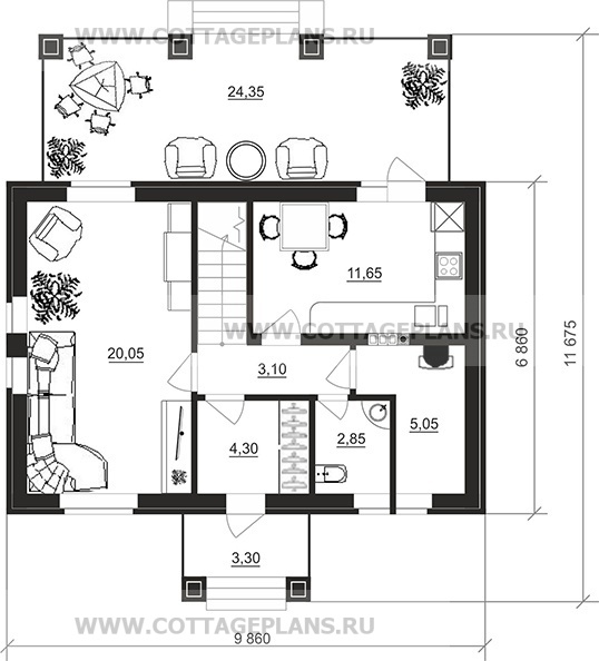 Поэтажные планы проект дома 29-52 общ. площадь 94,45 м2