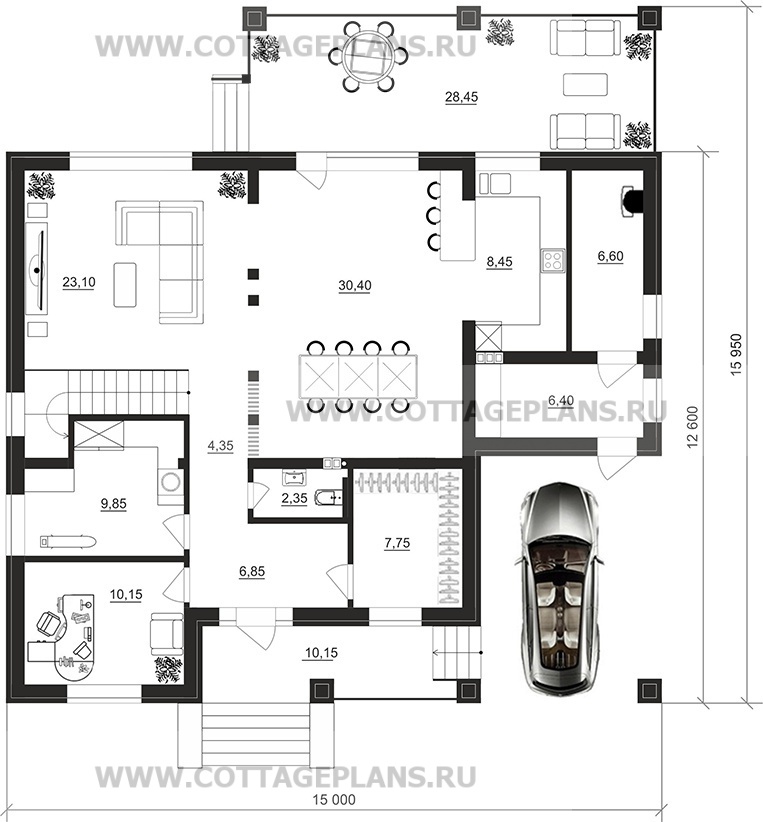 Поэтажные планы проект дома 208-02 общ. площадь 188,85м2