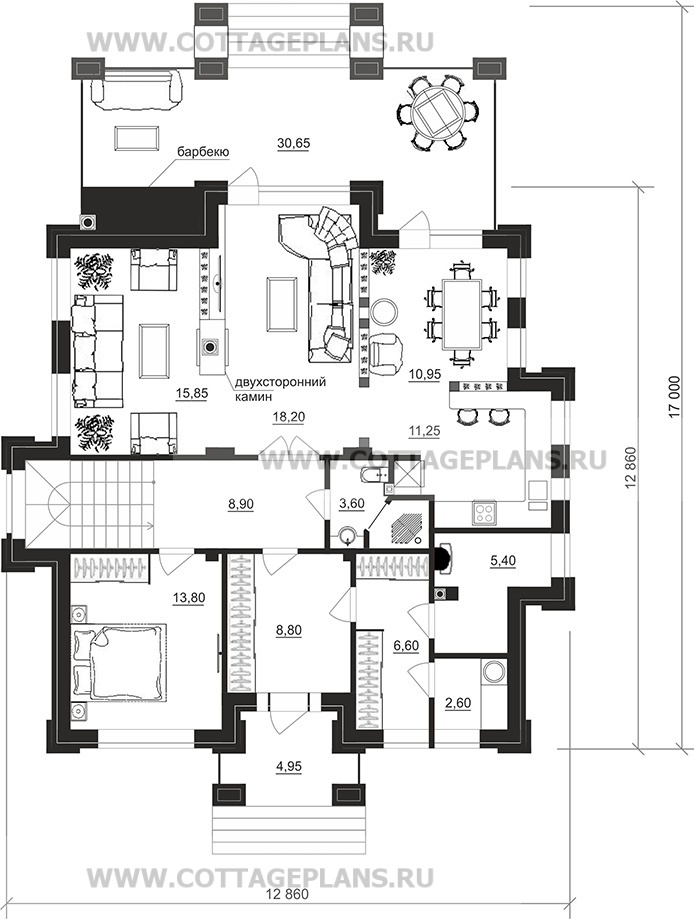 Поэтажные планы проект дома 200-76 общ. площадь 212,80 м2