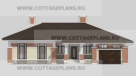 Фасады проект дома 08-11 общ. площадь 398,60 м2