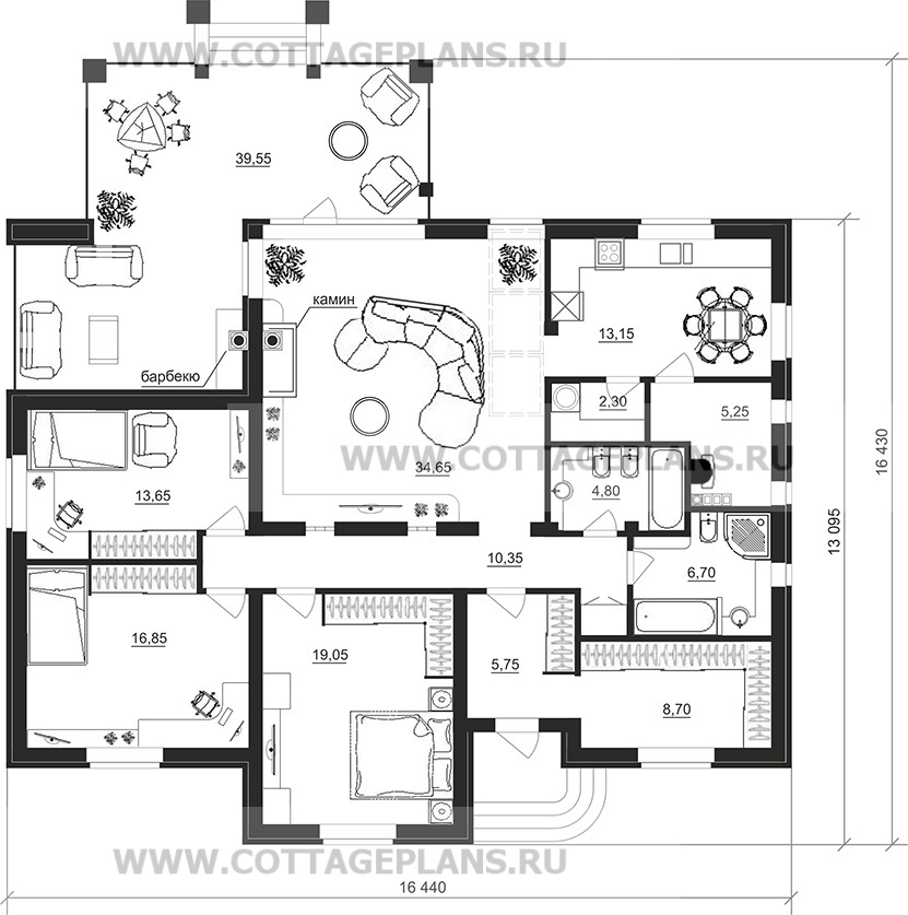 Поэтажные планы проект дома 90-18 общ. площадь 141,70 м2