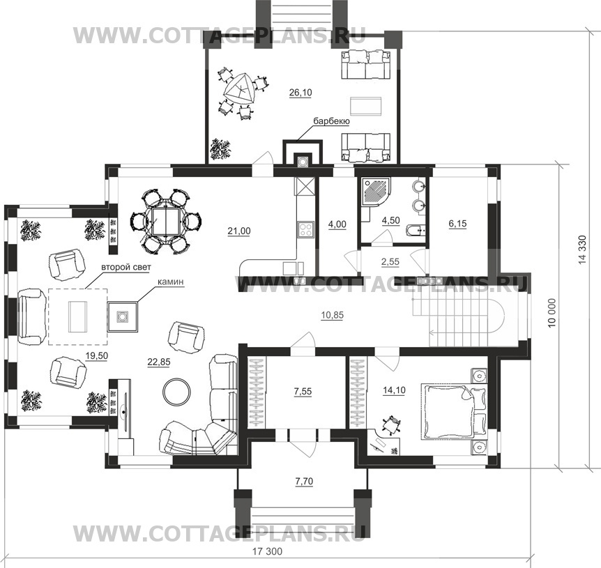 Поэтажные планы проект дома 93-89 общ. площадь 350,40 м2