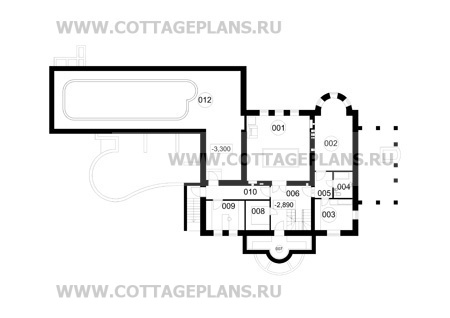 Поэтажные планы проект дома 48-99 общ. площадь 792,4 м2