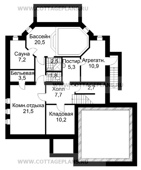 Поэтажные планы проект дома 30-21 общ. площадь 380,1м2