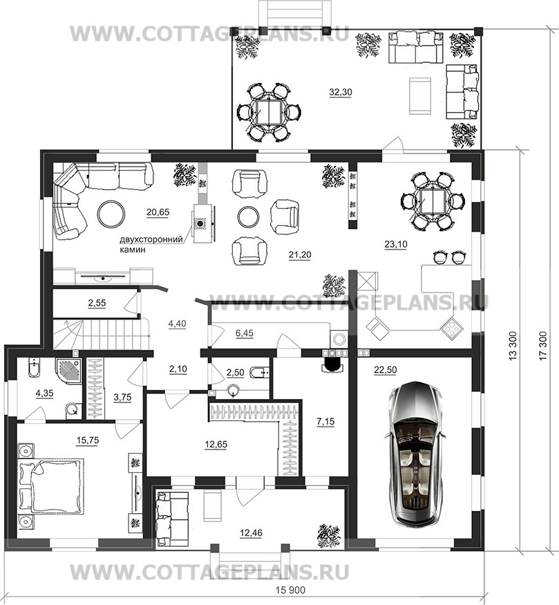 Поэтажные планы проект дома 14-25 общ. площадь 244,90 м2