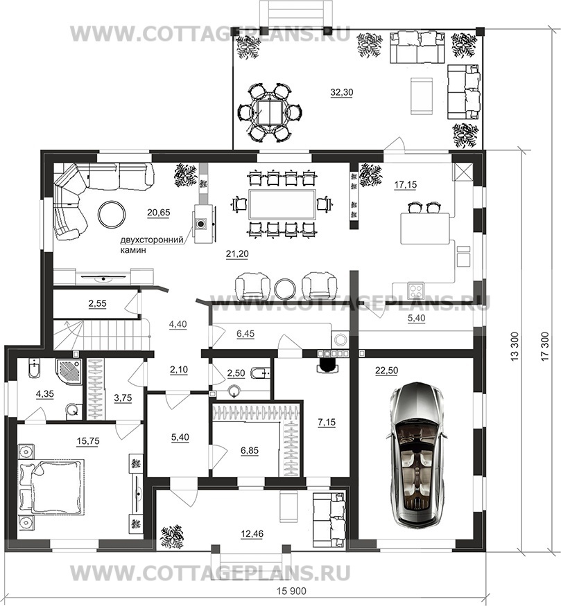 Поэтажные планы проект дома 14-25 общ. площадь 244,90 м2