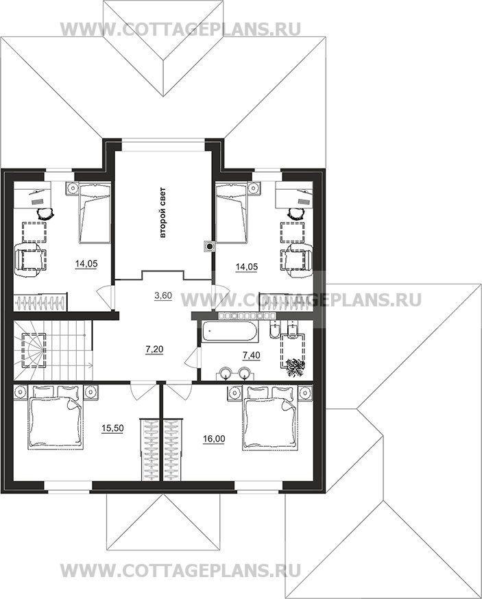 Поэтажные планы проект дома 101-04 общ. площадь 284,60 м2