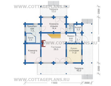 Поэтажные планы проект дома 12-18 общ. площадь 170.9 м2