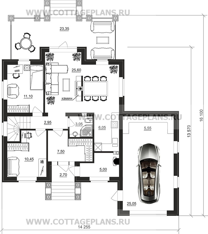 Поэтажные планы проект дома 77-94 общ. площадь 171,60 м2