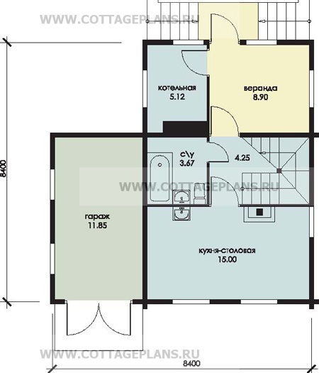 Поэтажные планы проект дома 11-25 общ. площадь 100,1м2