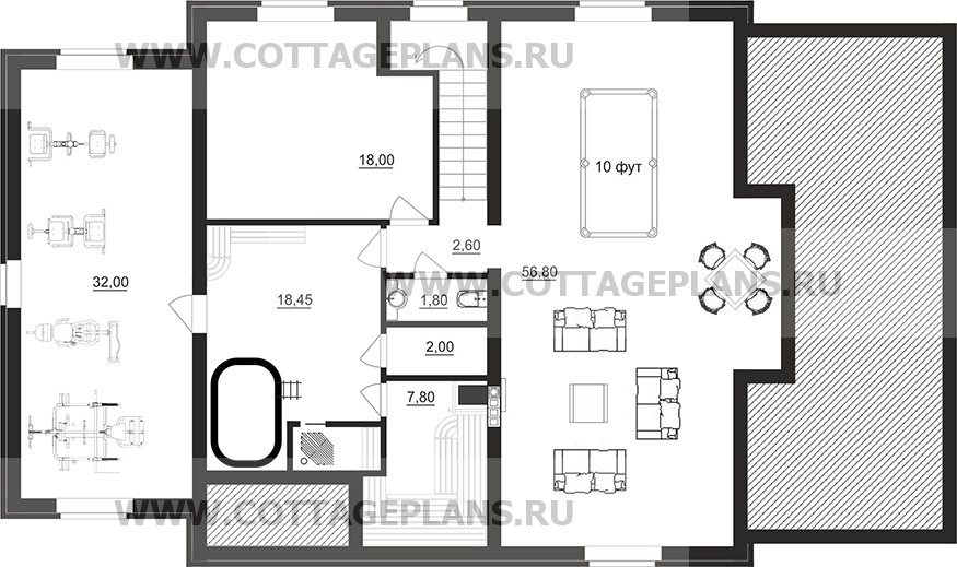 Поэтажные планы проект дома 71-95 общ. площадь 382,95 м2