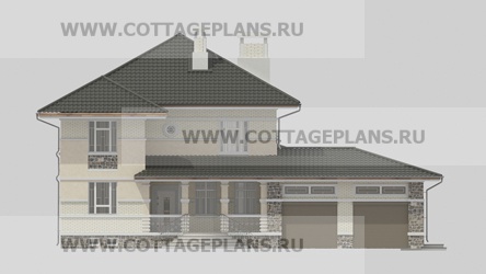 Фасады проект дома 77-36 общ. площадь 246,50 м2