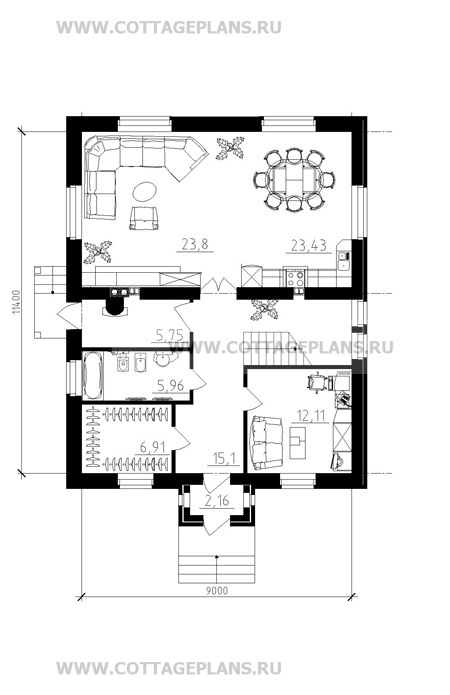 Поэтажные планы проект дома 15-00 общ. площадь 183,56 м2