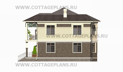 Фасады проект дома 15-72 общ. площадь 208,45 м2