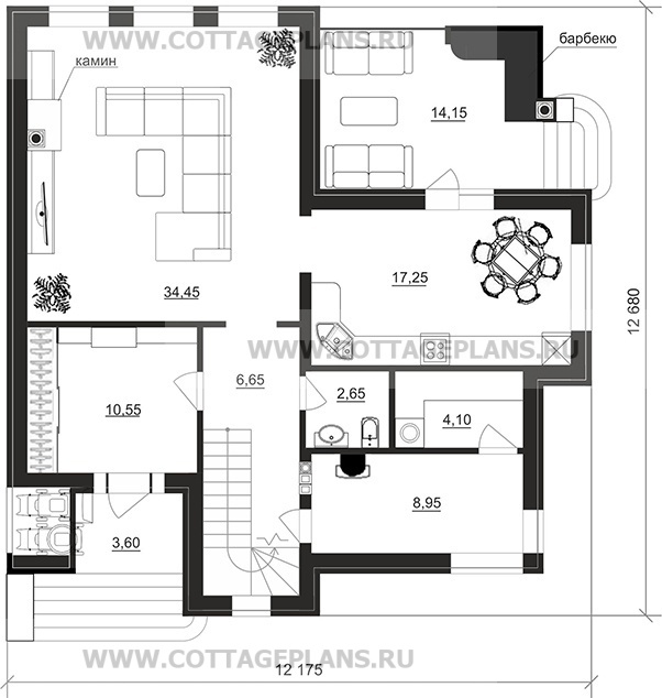 Поэтажные планы проект дома 104-53 общ. площадь 167,95 м2