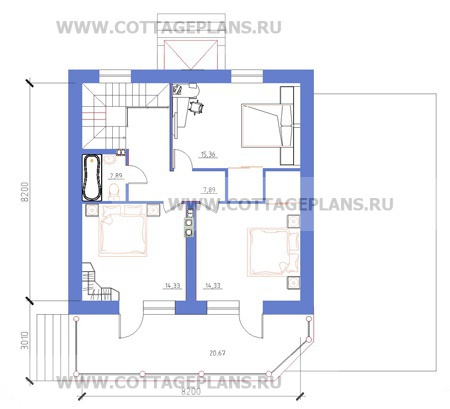 Поэтажные планы проект дома 14-29 общ. площадь 178,08 м2