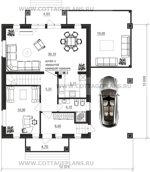 Поэтажные планы проект дома 15-92 общ. площадь 230,85 м2