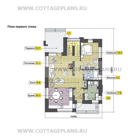 Поэтажные планы проект дома 82-56 общ. площадь 173,04 м2